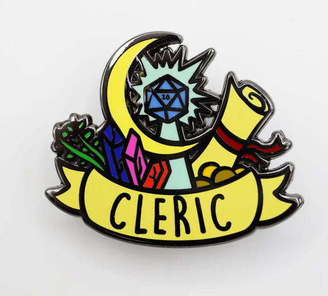 Foam Brain Games - Banner Class Pin: Cleric