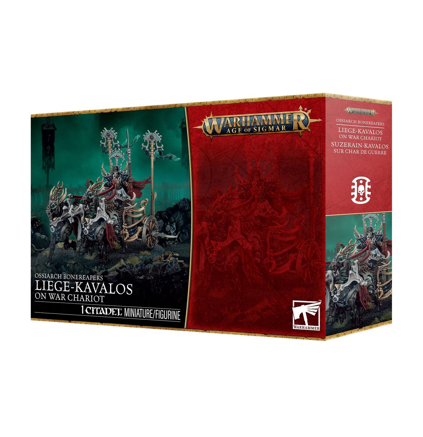 Warhammer Age of Sigmar - Ossiarch Bonereapers: Liege-Kavalos On War Chariot