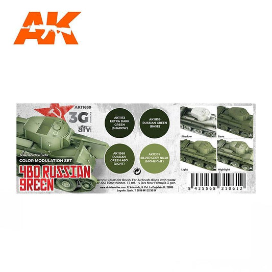 AK Interactive - 3G Modulation Set: 4BO Russian Green