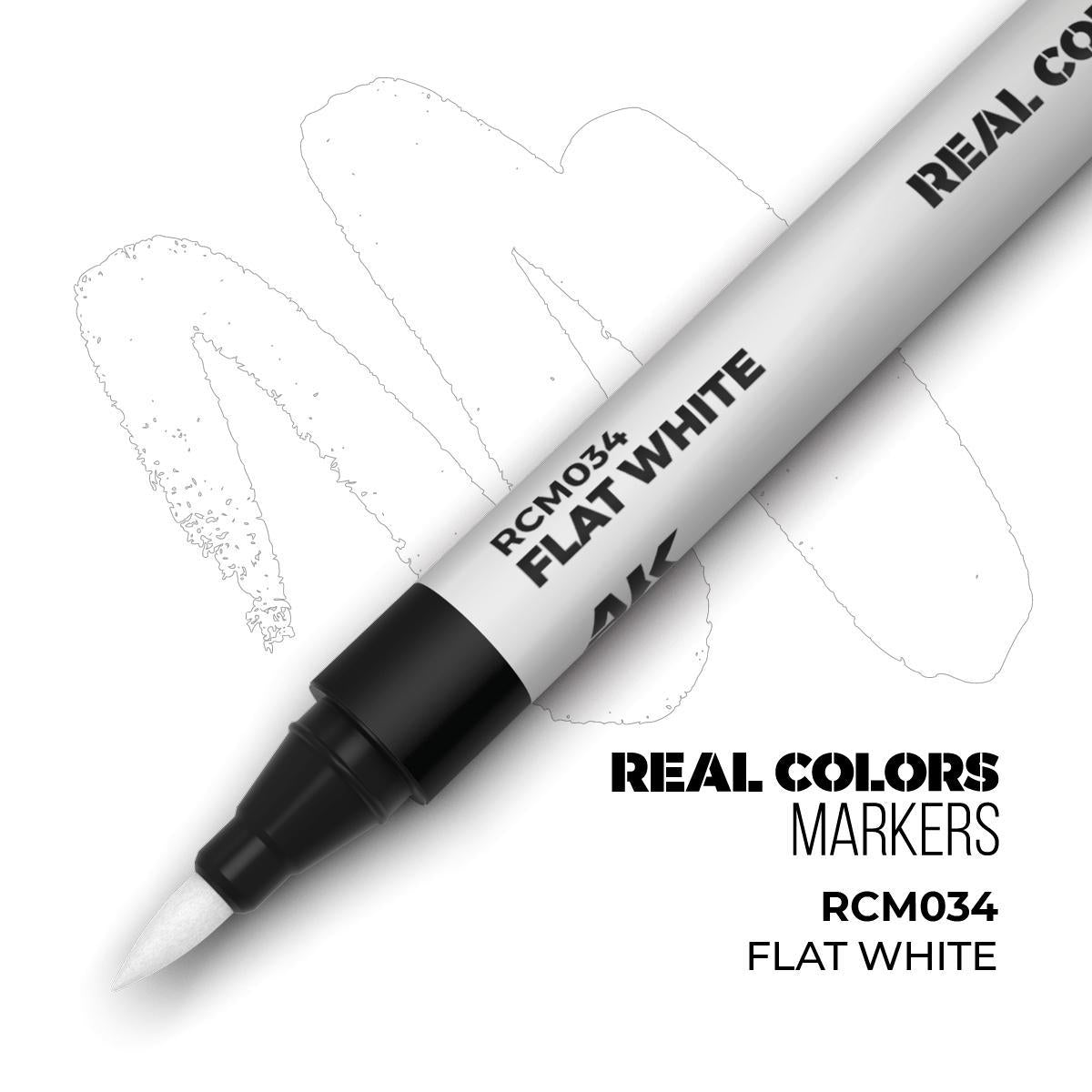 AK Interactive - Real Colors Markers: Flat White