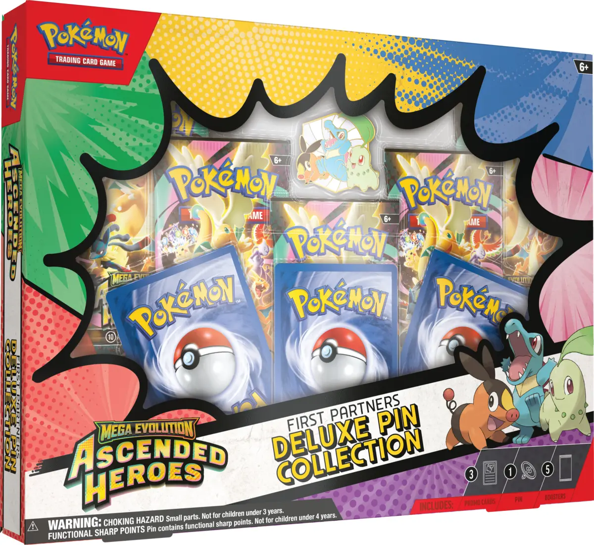 Pokemon - Mega Evolution Ascended Heroes: First Partners Deluxe Pin Collection