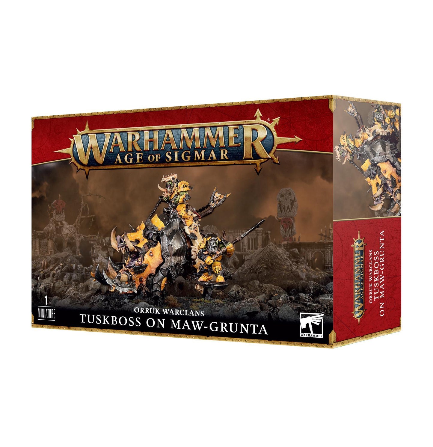 Warhammer Age of Sigmar - Orruk Warclans: Tuskboss On Maw-Grunta