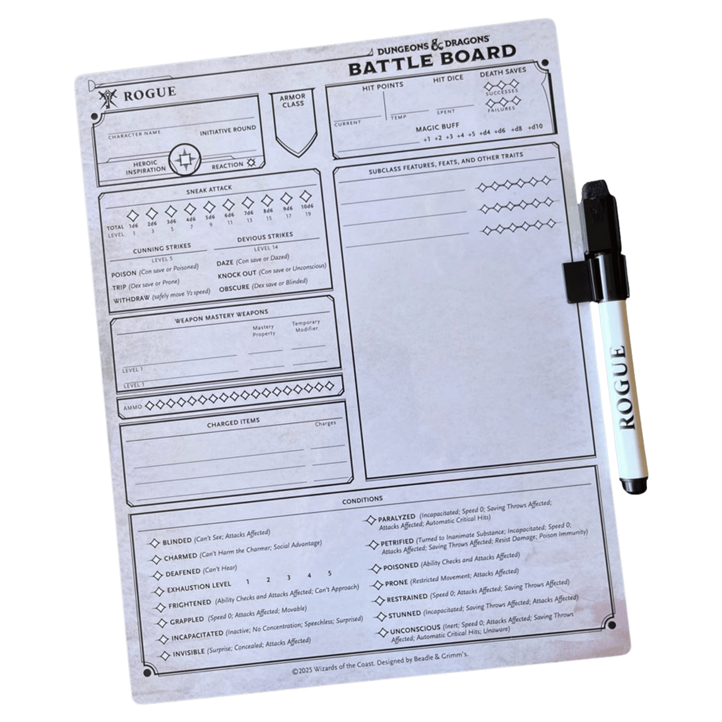 Beadle & Grimm's D&D Battle Board - Wizard