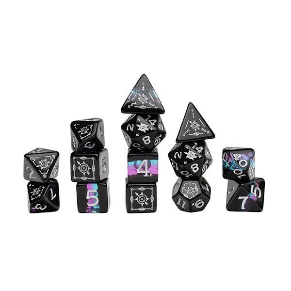 Sirius D&D Adventure Dice Set: Ranger- Black/Blue