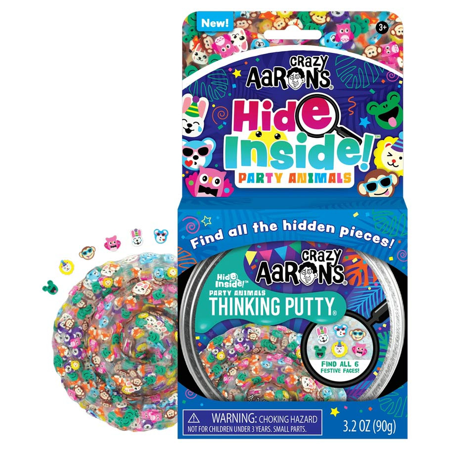 Crazy Aaron's - Thinking Putty: Hide inside - Party Animals