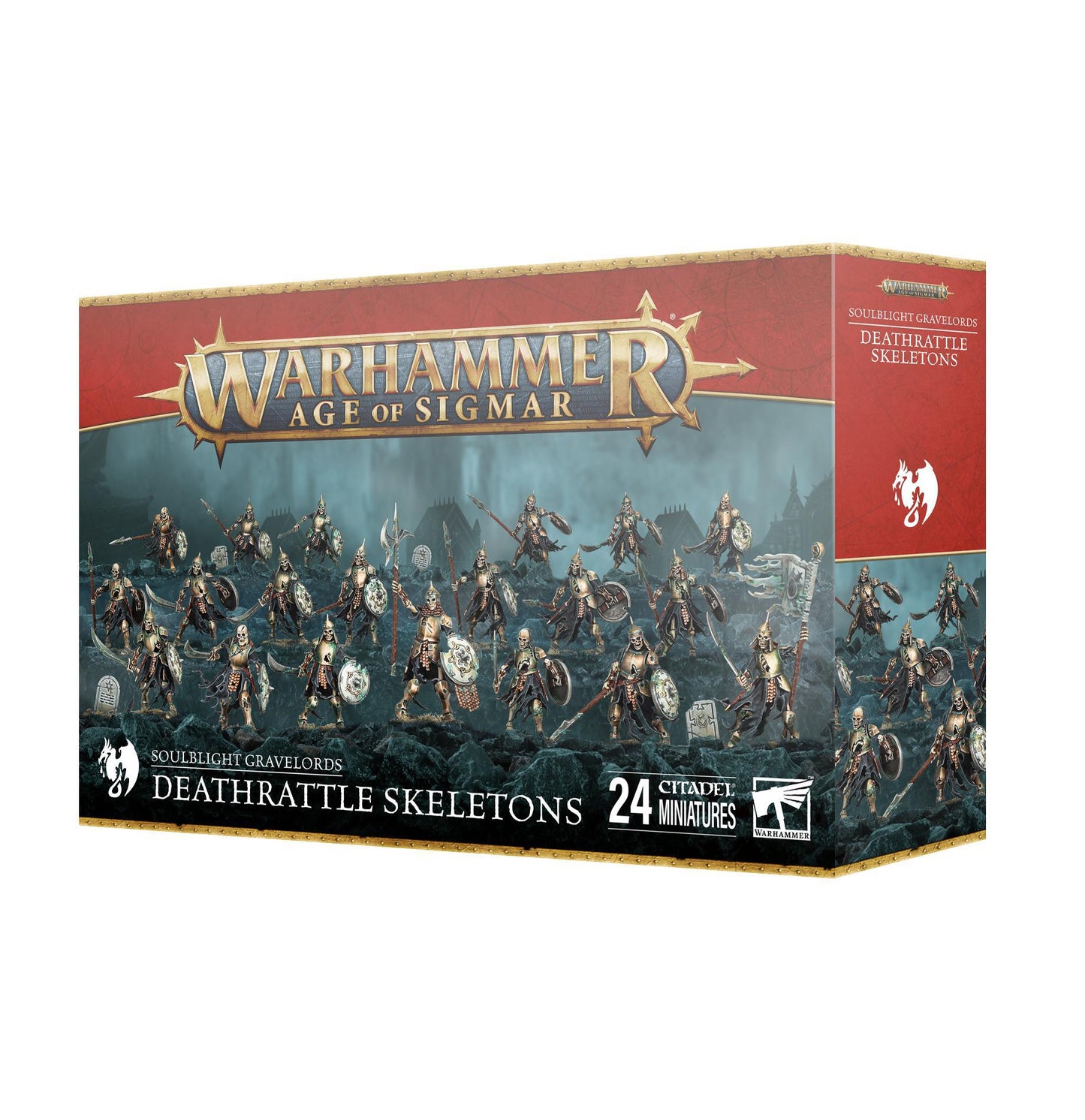 Warhammer Age of Sigmar Deathrattle Skeletons box set packaging