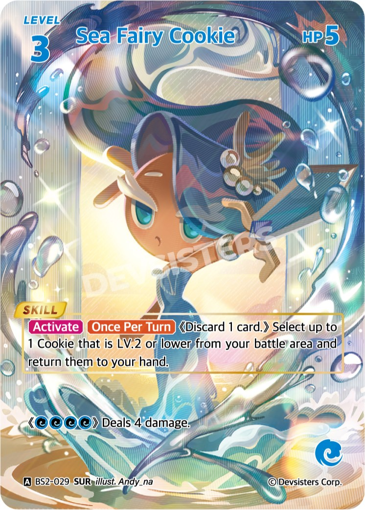 CookieRun TCG - Sea Fairy Cookie [BS2-029 SUR] – The Feisty Goblin