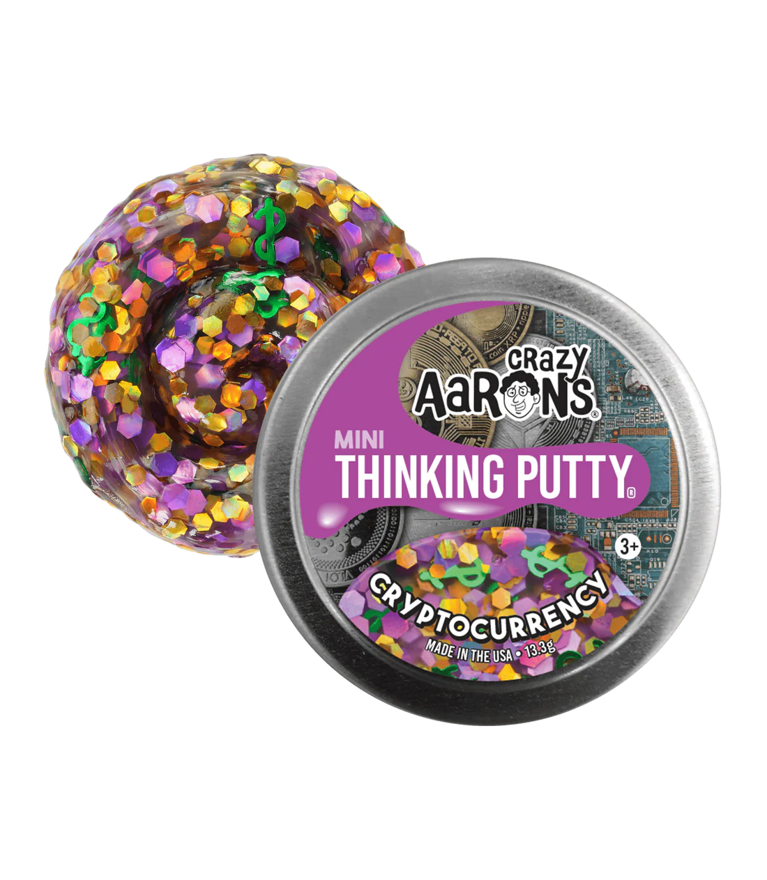 Crazy Aaron's: Cryptocurrency - Mini Thinking Putty Tin (0.47 oz)