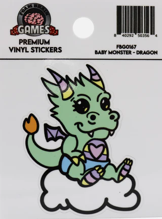 Foam Brain - Baby Monster Sticker: Dragon