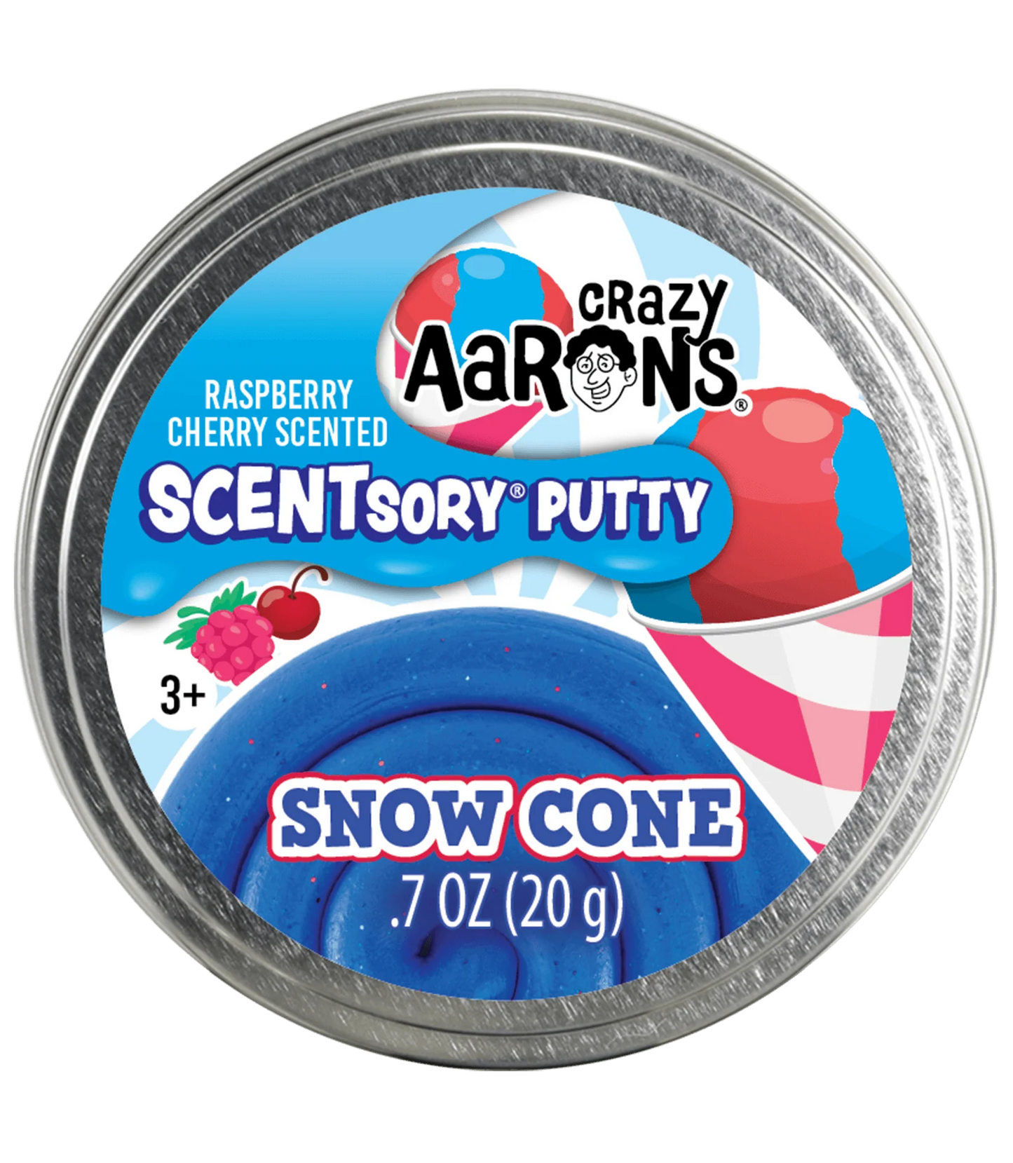 Crazy Aaron's: Snow Cone - 2.75" SCENTsory Putty Tin