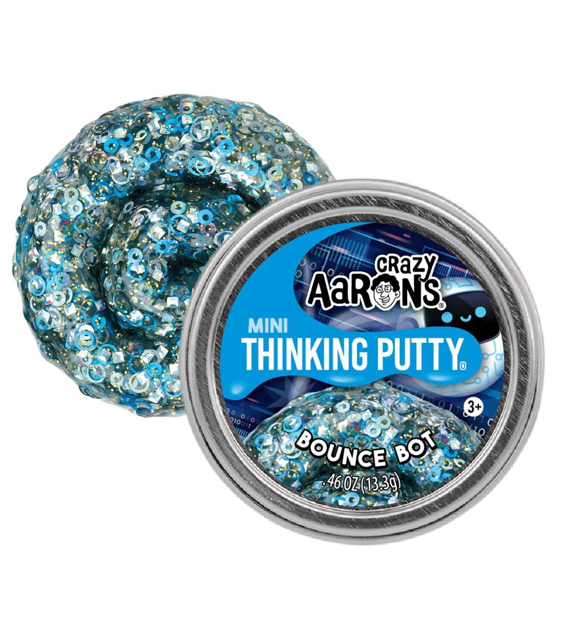 Crazy Aaron's: Bounce Bot - Mini Thinking Putty Tin (0.47 oz)