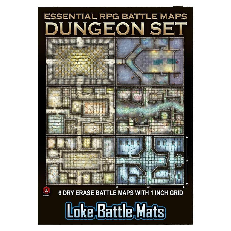 Essential RPG Battle Maps: Dungeon Set (Loki Battlemats)