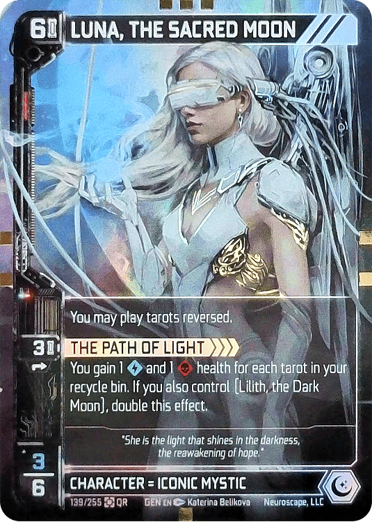 Neuroscape TCG - Luna, The Sacred Moon GEN-139 Foil