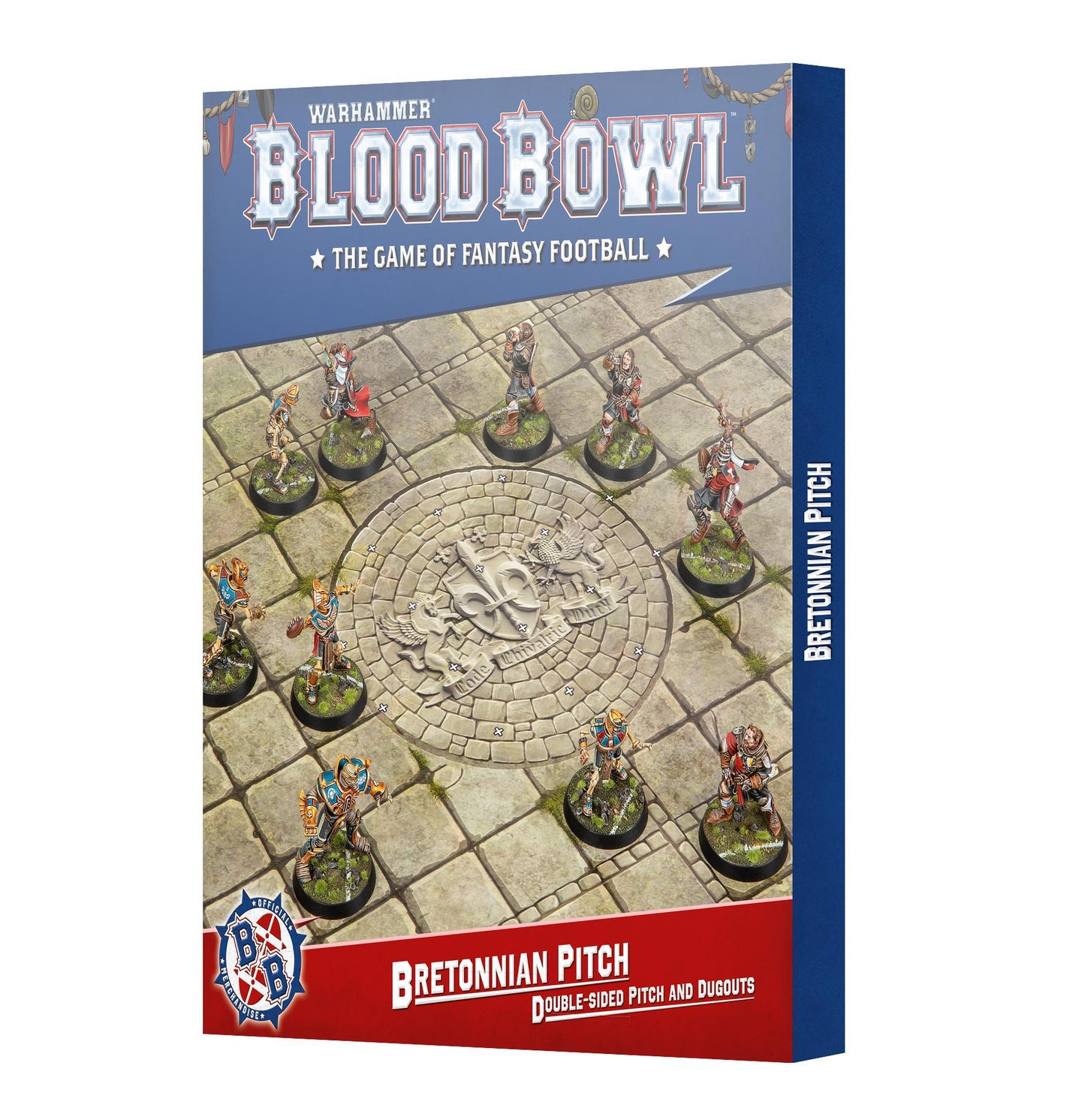 Warhammer Blood Bowl - Pitch & Dugouts: Bretonnian Team