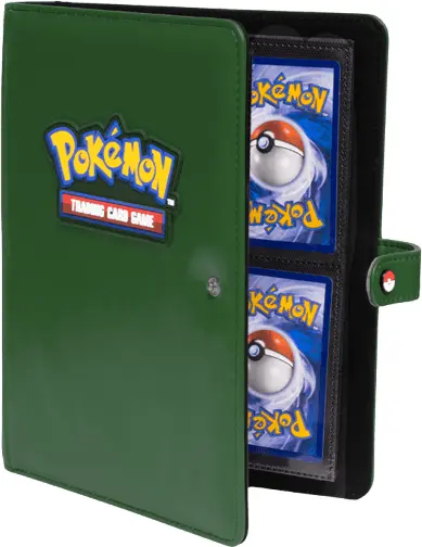 Ultra PRO - Pokemon 4 Pocket: Green Premium Snap Binder with Logo