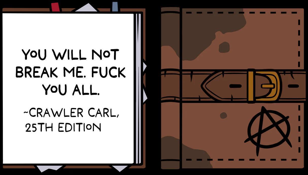 Dungeon Crawler Carl: Dungeon Anarchist's Cookbook Enamel Pin