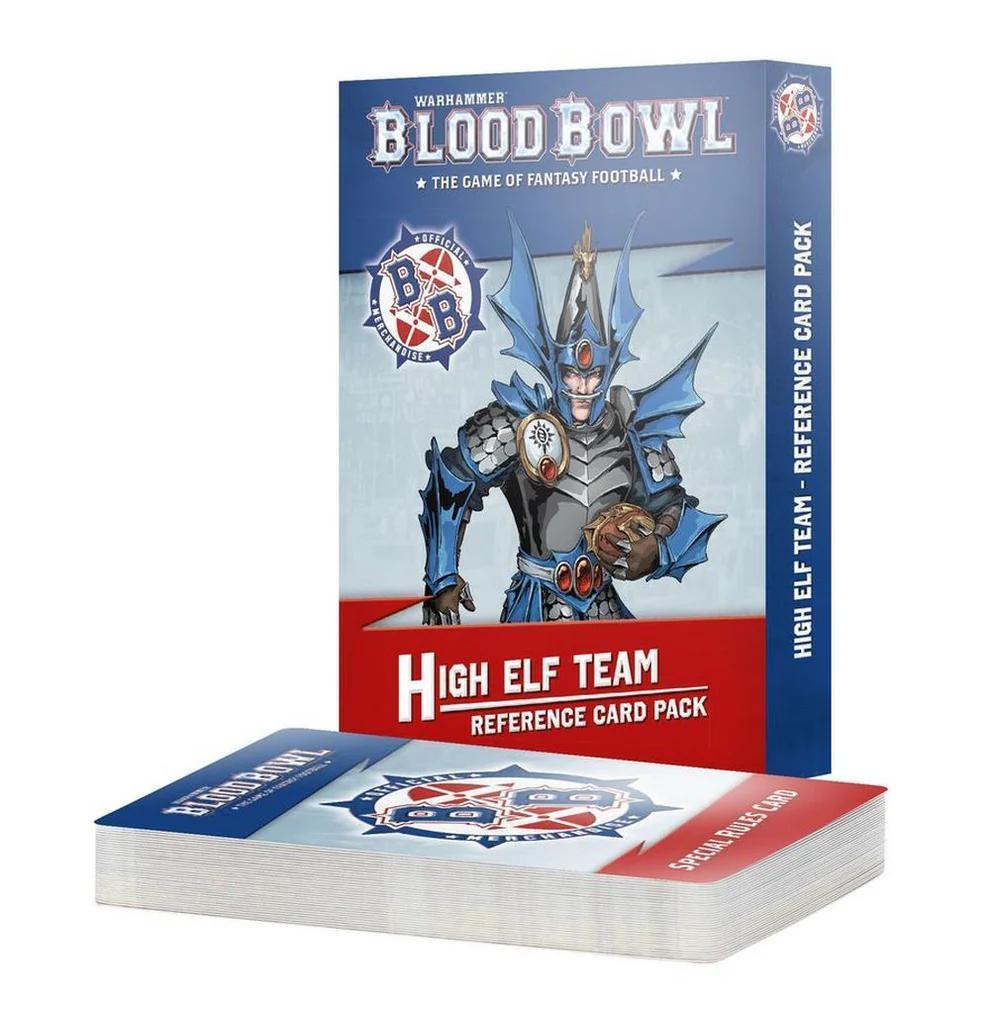 Warhammer Blood Bowl - High Elf Team Reference Cards