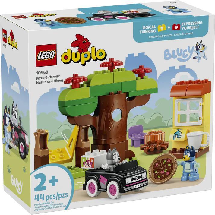 LEGO® DUPLO Bluey Pizza Girls with Muffin and Bluey | 10469