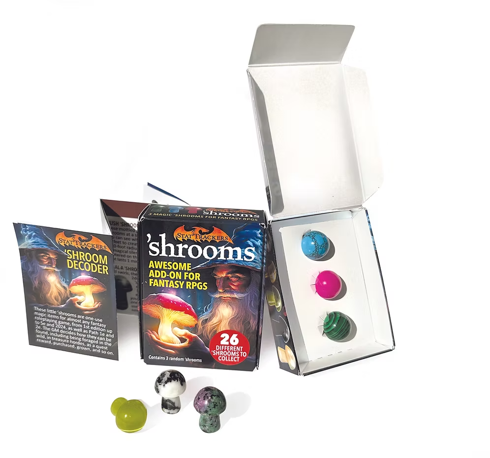 Stat Trackers - ‘Shrooms (D&D / Fantasy RPG Accessory)
