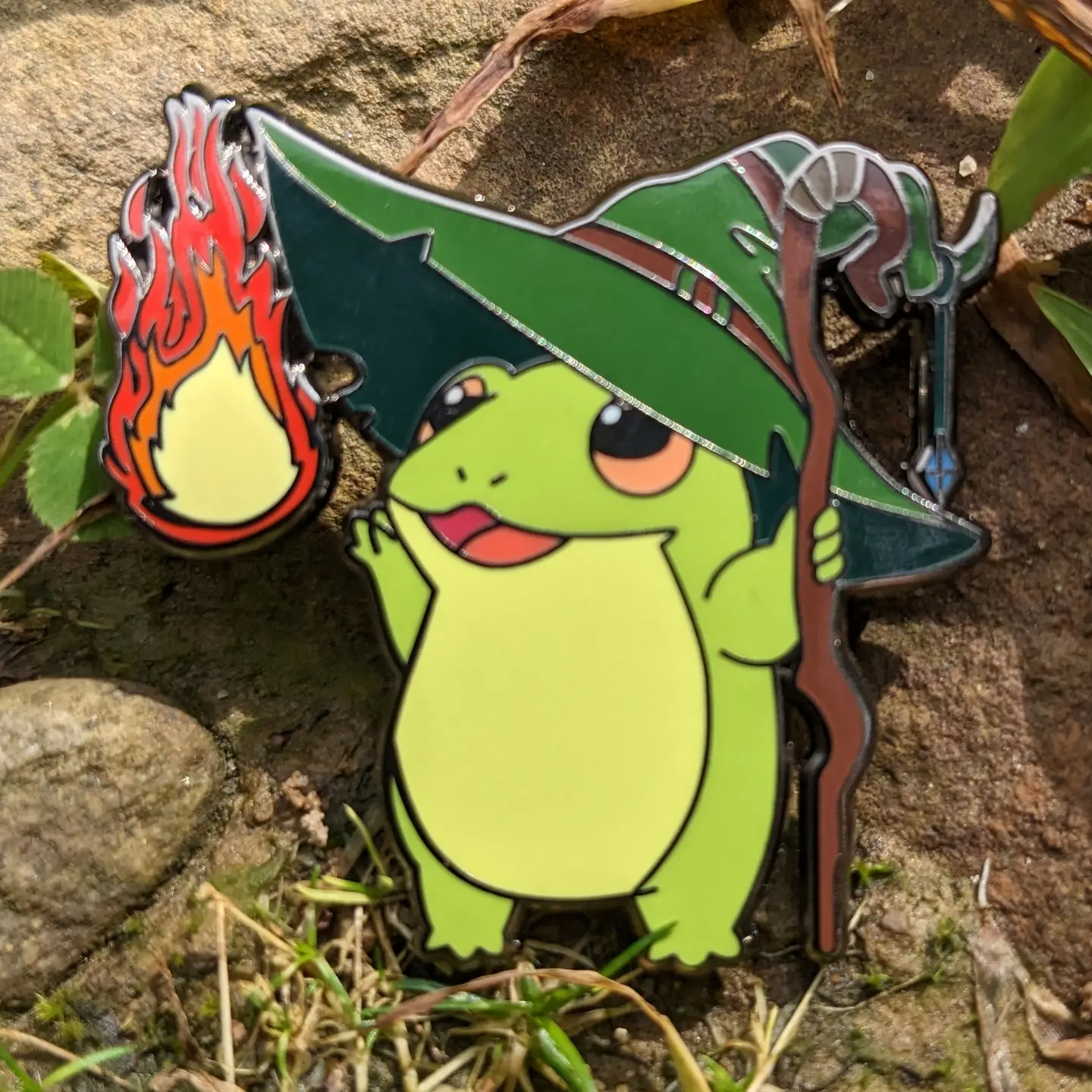 Wizard Class Frog Hard Enamel Pin - 1.5"