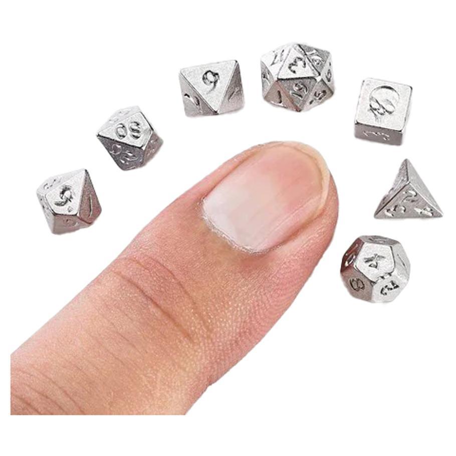 7-Set Unseelie Potion Bottle Mini Metal: Silver (Hymgho)