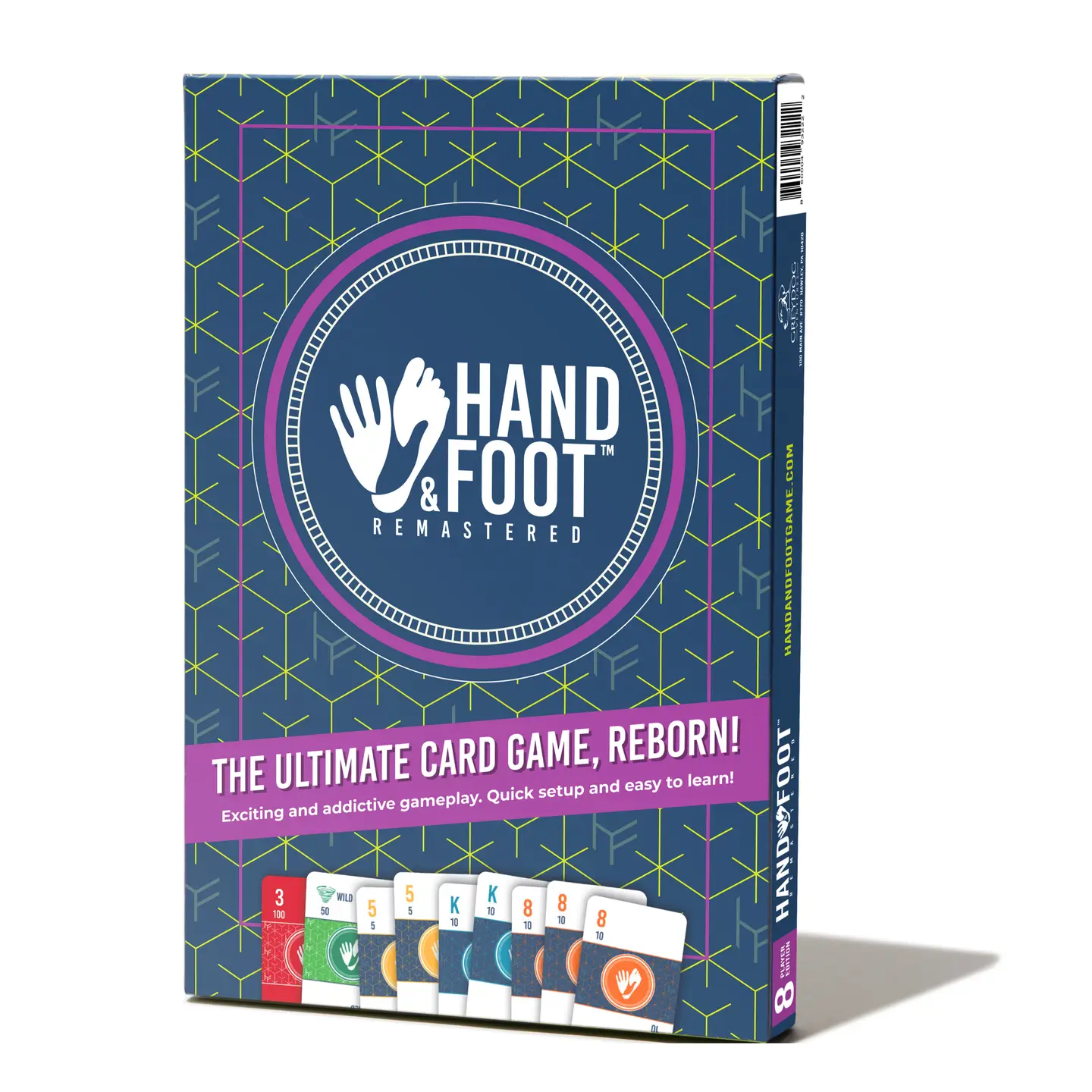 Hand & Foot Remastered Card Game 8 Players- 14+ - Great Gift