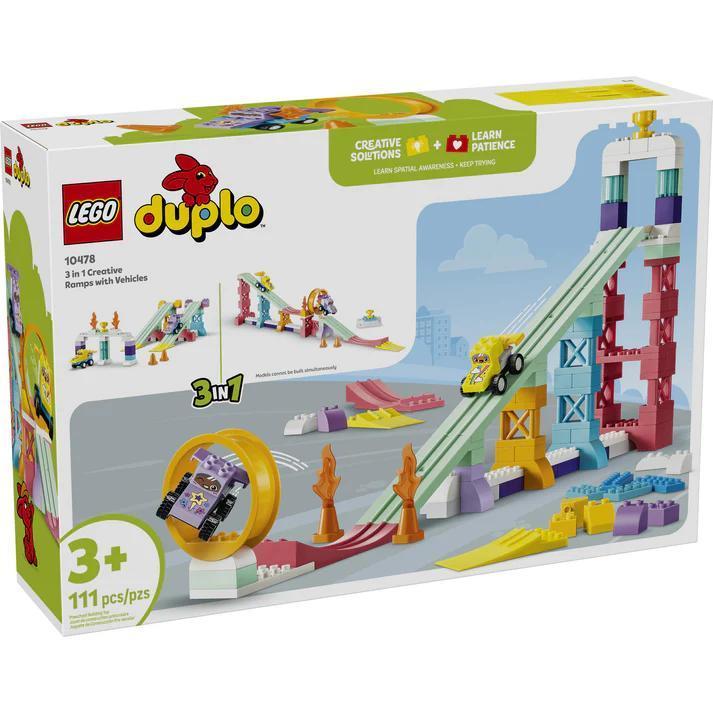 LEGO® DUPLO Town 3 in 1 Creative Ramps with Vehicles | 10478