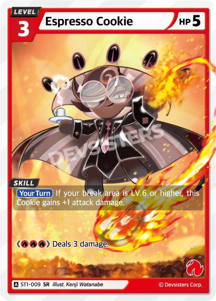 CookieRun TCG - Espresso Cookie [ST1-009 SR] – The Feisty Goblin