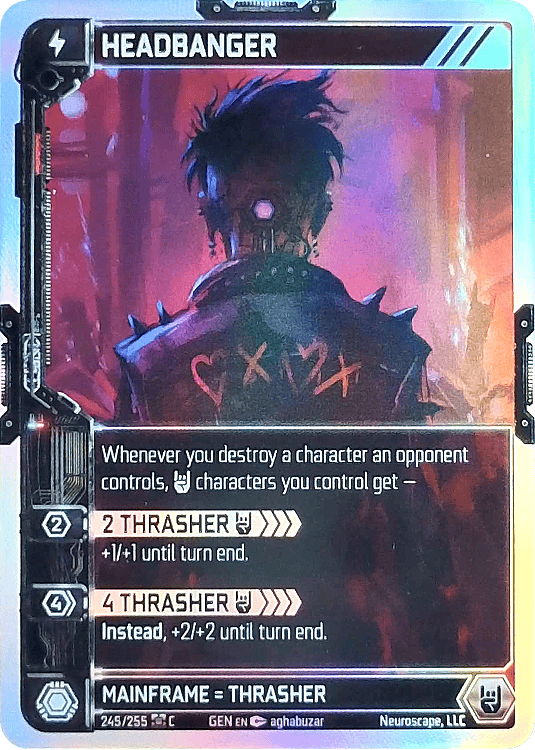 Neuroscape TCG - Headbanger GEN-245 Foil