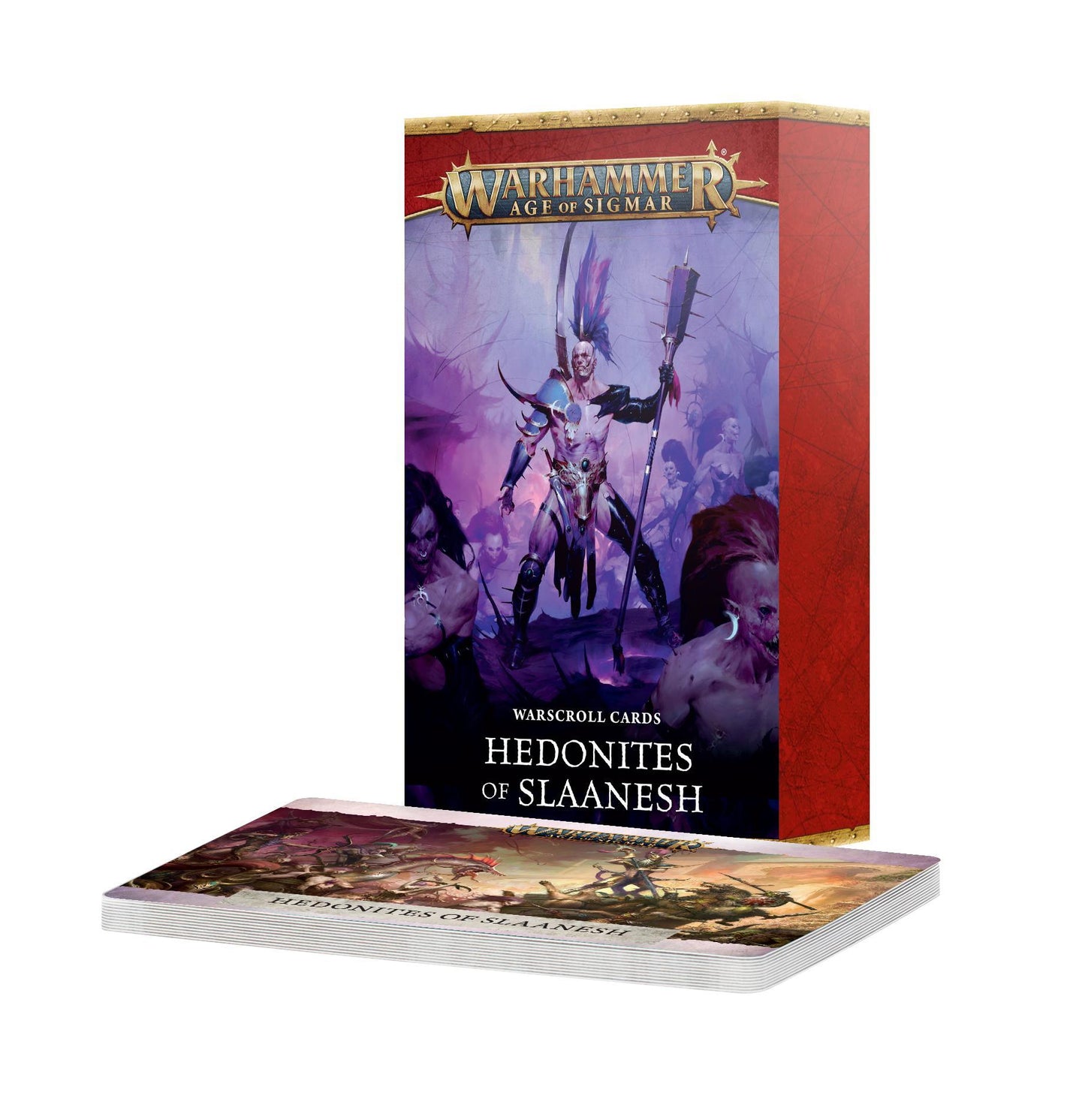 Warhammer Age of Sigmar - Warscroll Cards: Hedonites Of Slaanesh (English)
