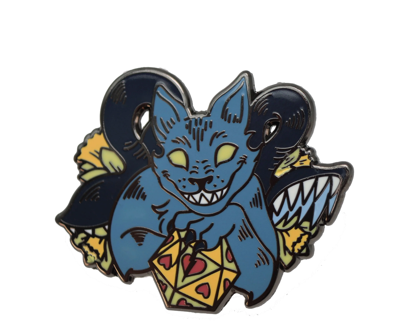 Foam Brain Games - Alice's Adventures in Diceland: Cheshire Displacer Beast - Enamel Pin