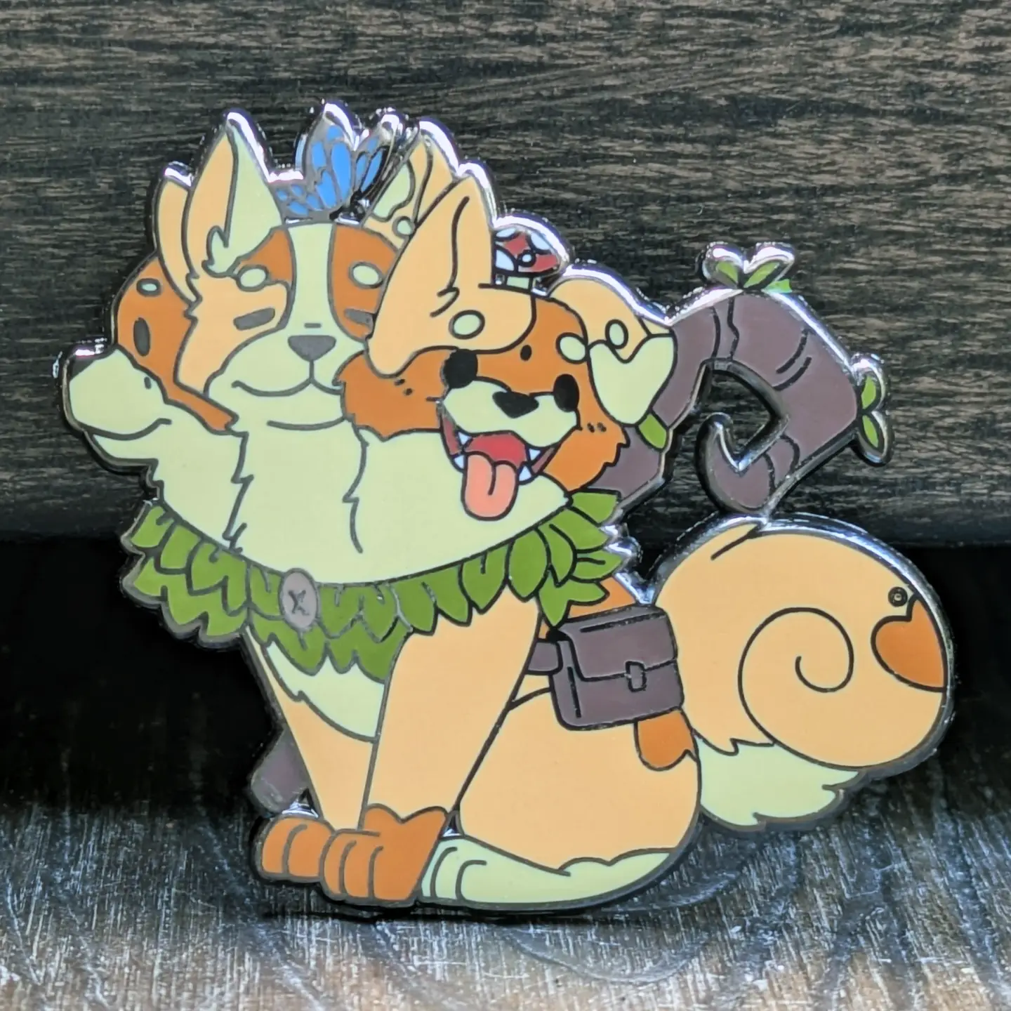 Cerberus Druid TTRPG Hard Enamel Pin -1.5"