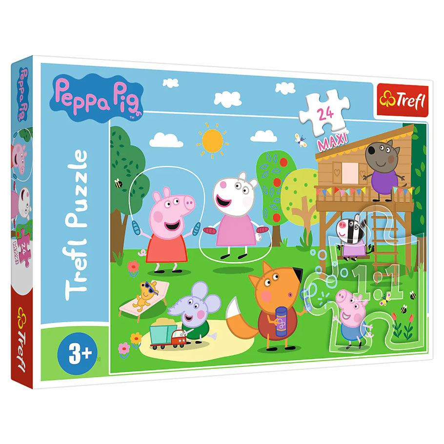 Trefl - Peppa Pig's Fun in the Grass Maxi Puzzle (24 Piece)