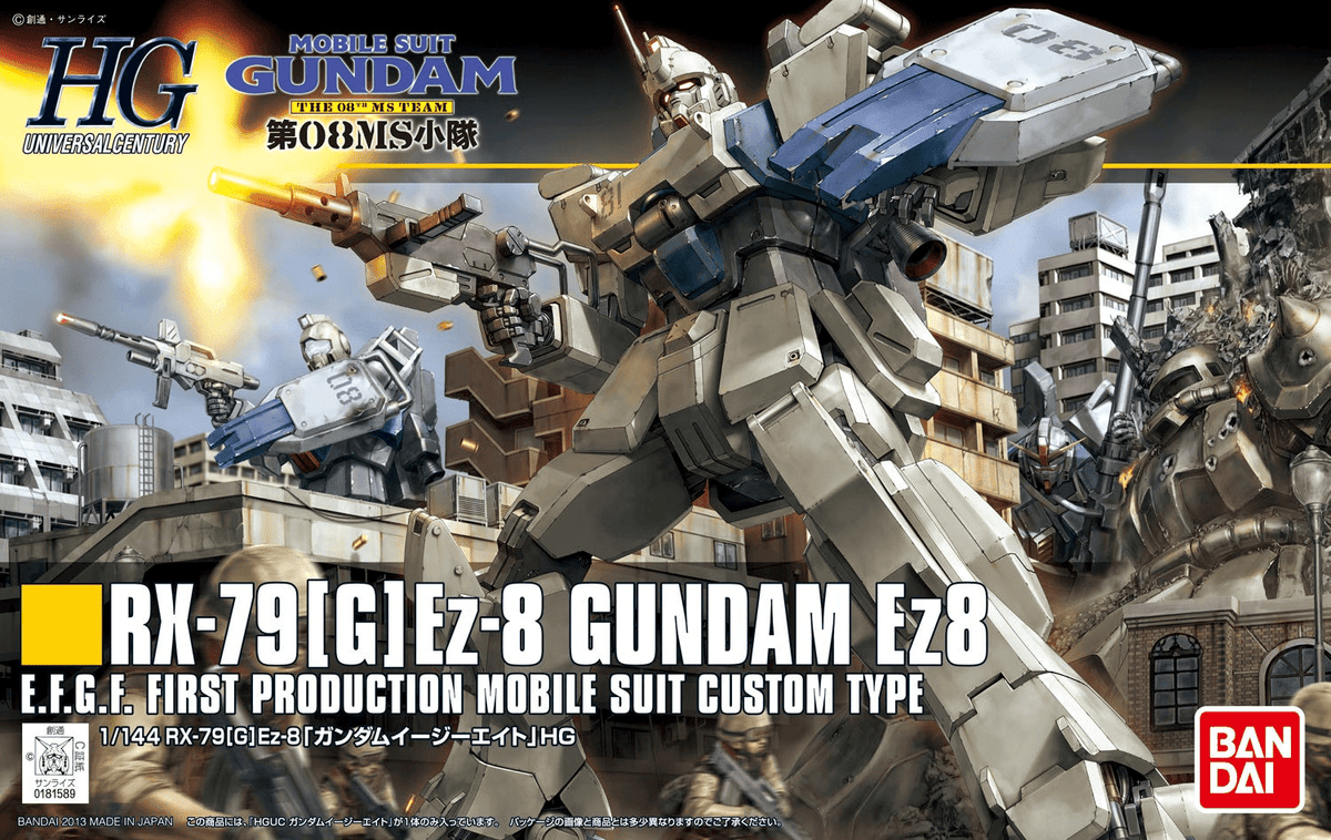 Bandai Gundam - Gunpla HGUC: RX-79 (G) Ez-8 Gundam (1/144 | 155) - The Feisty Goblin Gamehouse -
