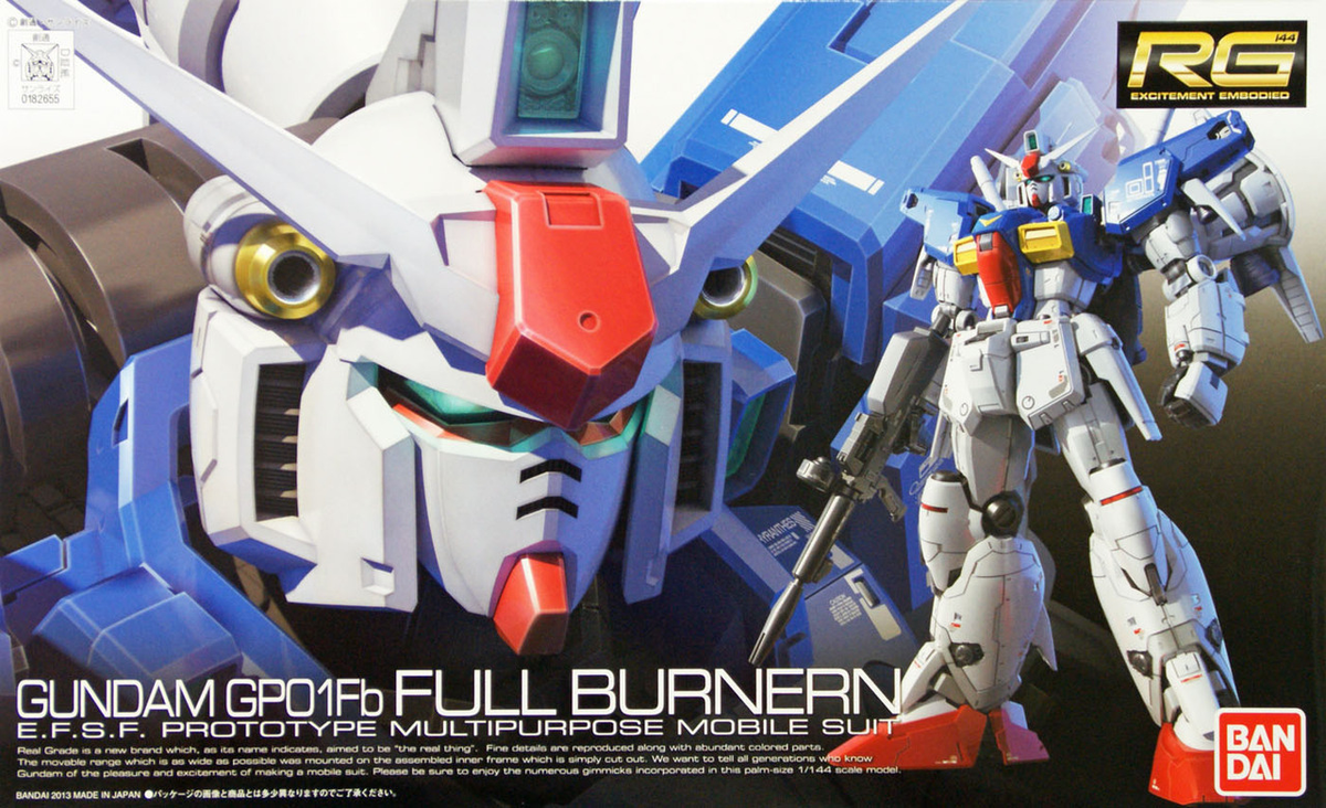 Bandai Gundam - Gunpla RG 13 1/144 Gundam GP01Fb Full Burnern "Gundam 0083: Stardust Memory" - The Feisty Goblin Gamehouse -
