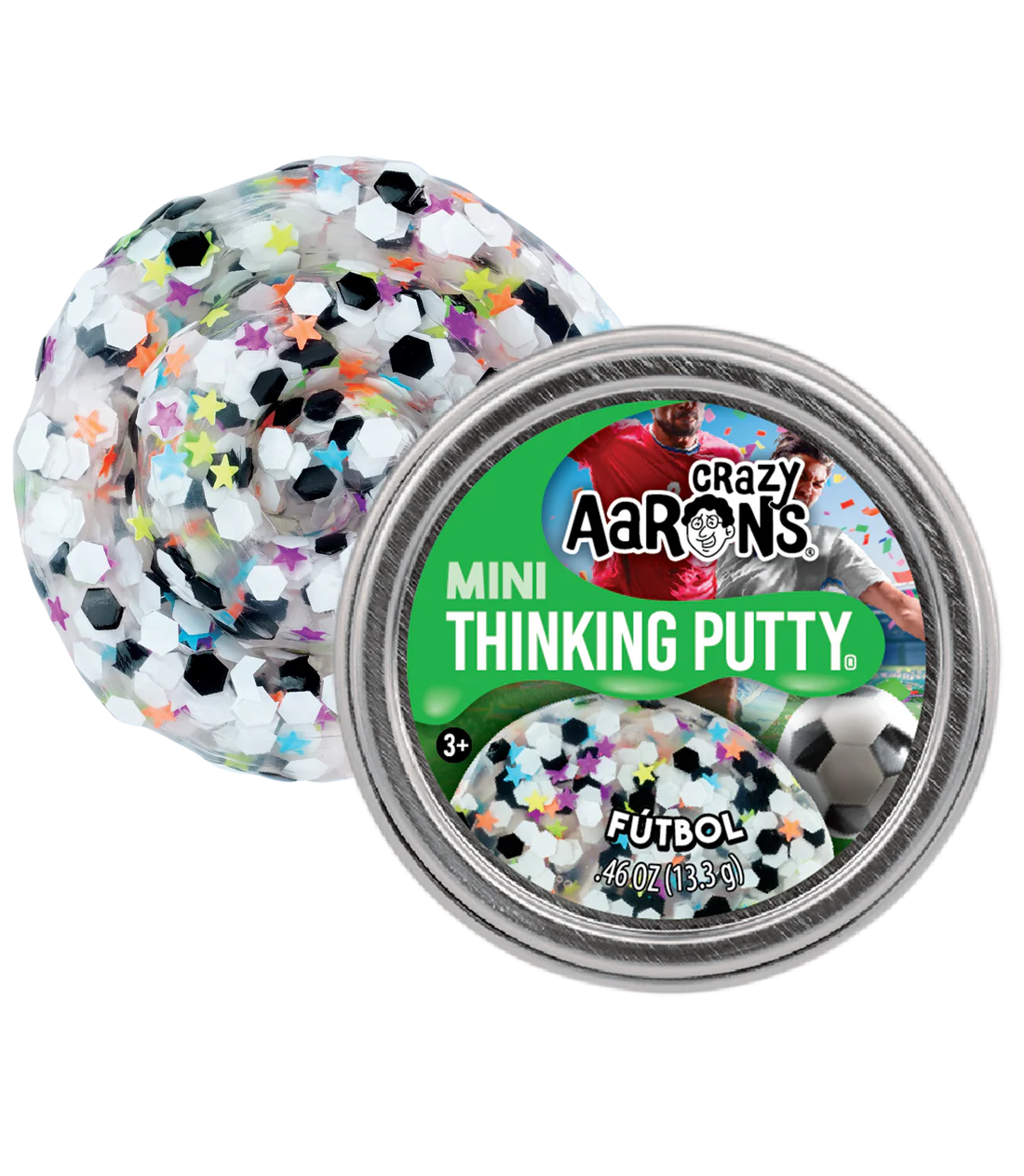 Crazy Aaron's: Futbol - Mini Thinking Putty Tin (0.47 oz)