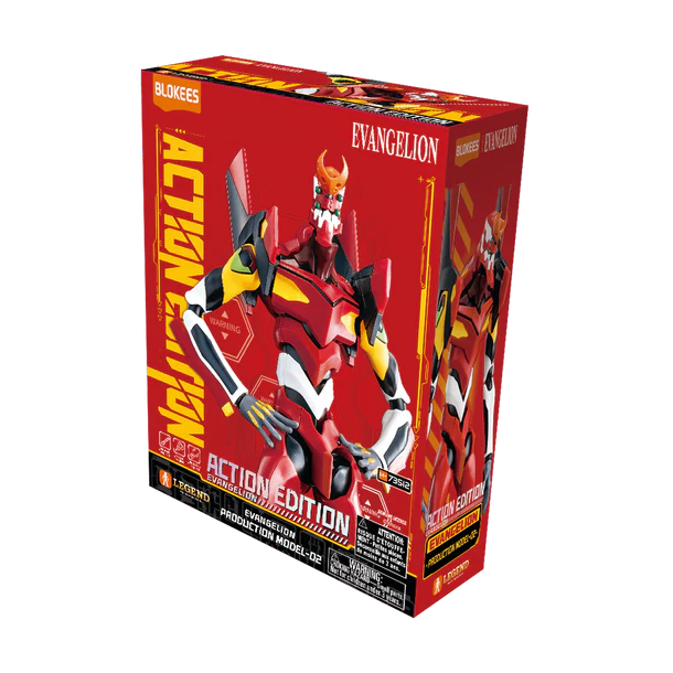 Blokees: Evangelion - Production Model-02 Action Edition EVA-02 - The Feisty Goblin Gamehouse -