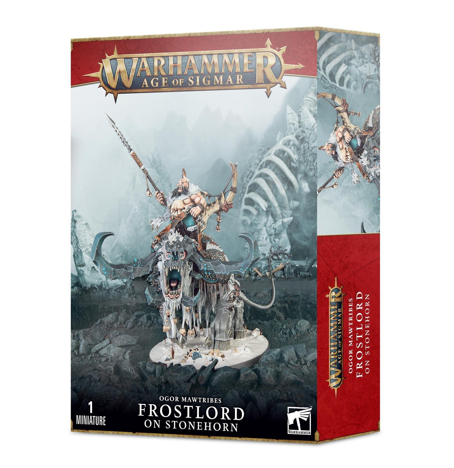 Warhammer Age of Sigmar - Ogor Mawtribes: Frostlord On Stonehorn
