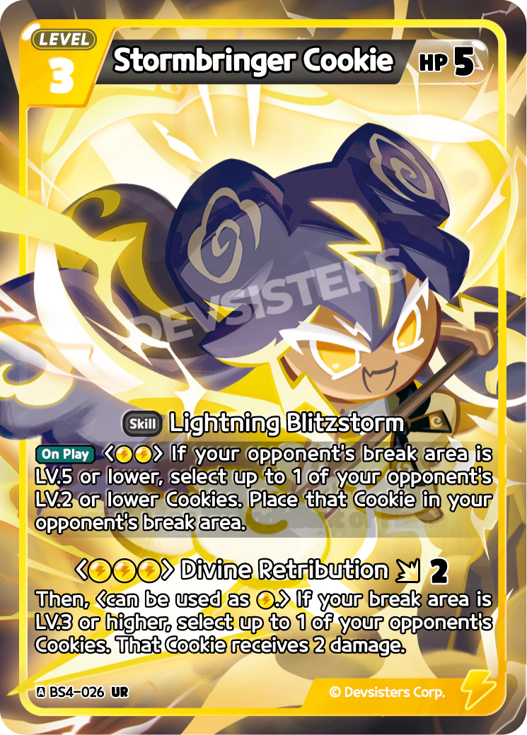 CookieRun TCG - Stormbringer Cookie [BS4-026 UR] – The Feisty