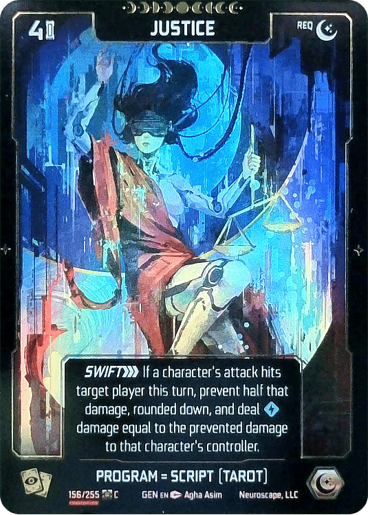 Neuroscape TCG - Justice GEN-156 Foil