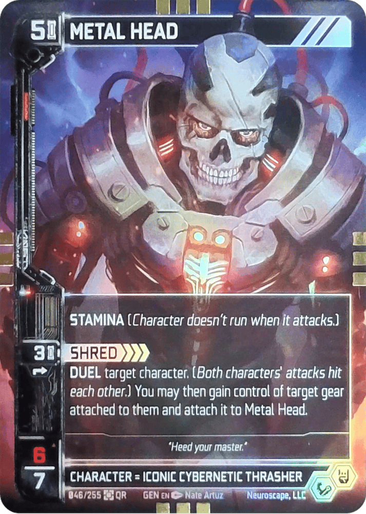 Neuroscape TCG - Metal Head GEN-046 Foil