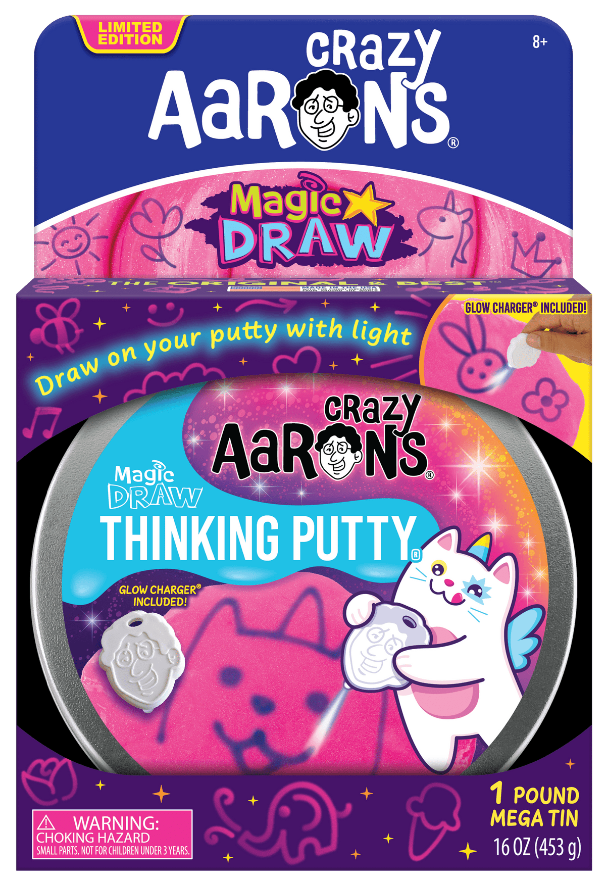 Crazy Aaron's: Mega Magic Draw - 1 Pound Thinking Putty Mega Tin - The Feisty Goblin Gamehouse -
