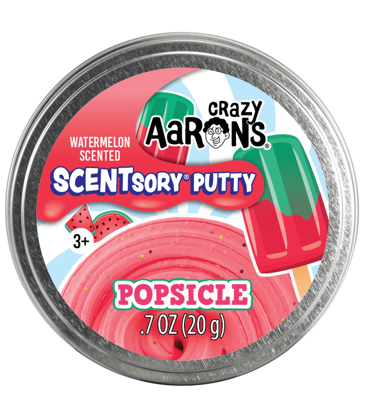 Crazy Aaron's: Popsicle - 2.75" SCENTsory Thinking Putty Tin - The Feisty Goblin Gamehouse -