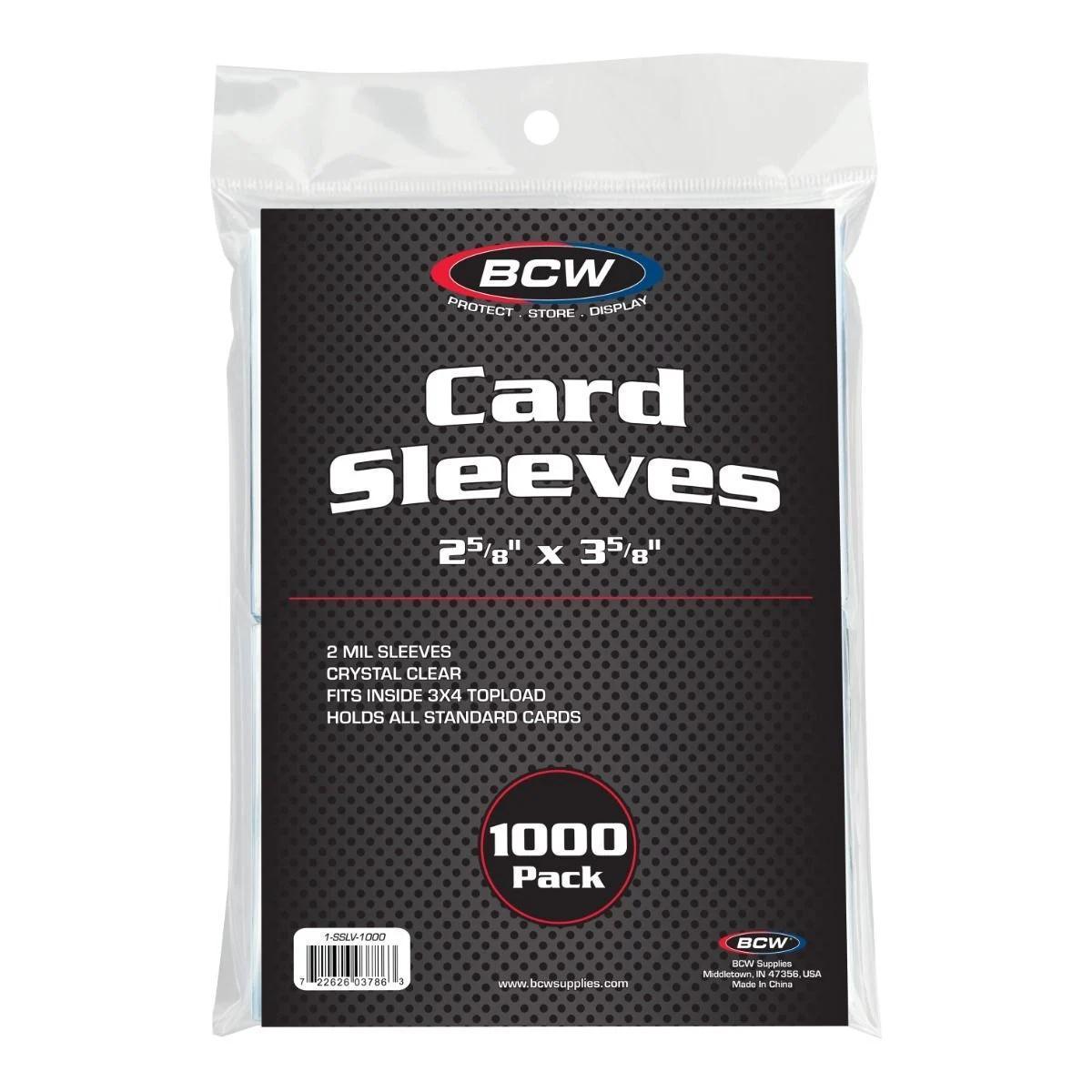 BCW - Standard Card Sleeves: "Penny Sleeves" 1000 Count Pack