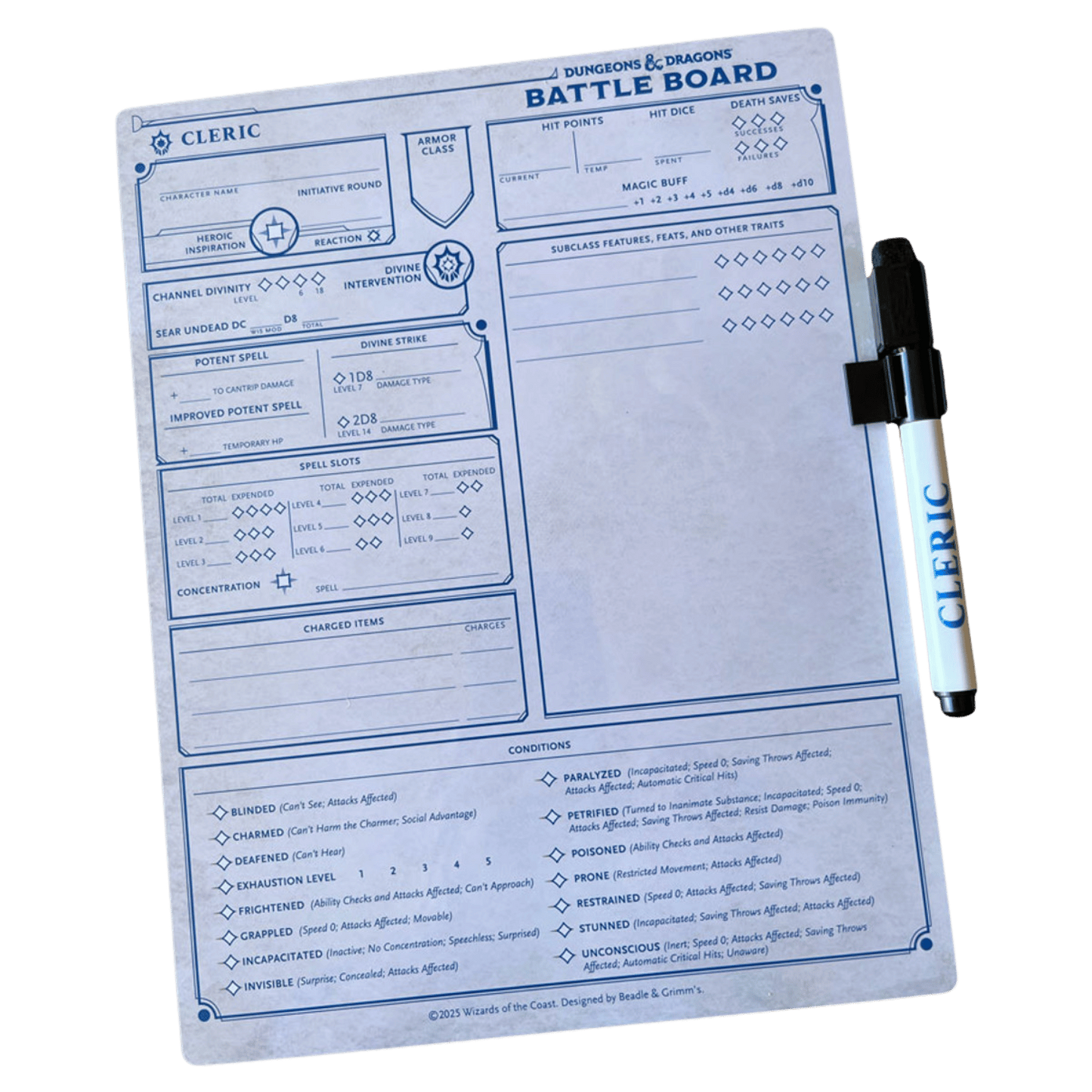 Beadle & Grimm's D&D Battle Board - Cleric