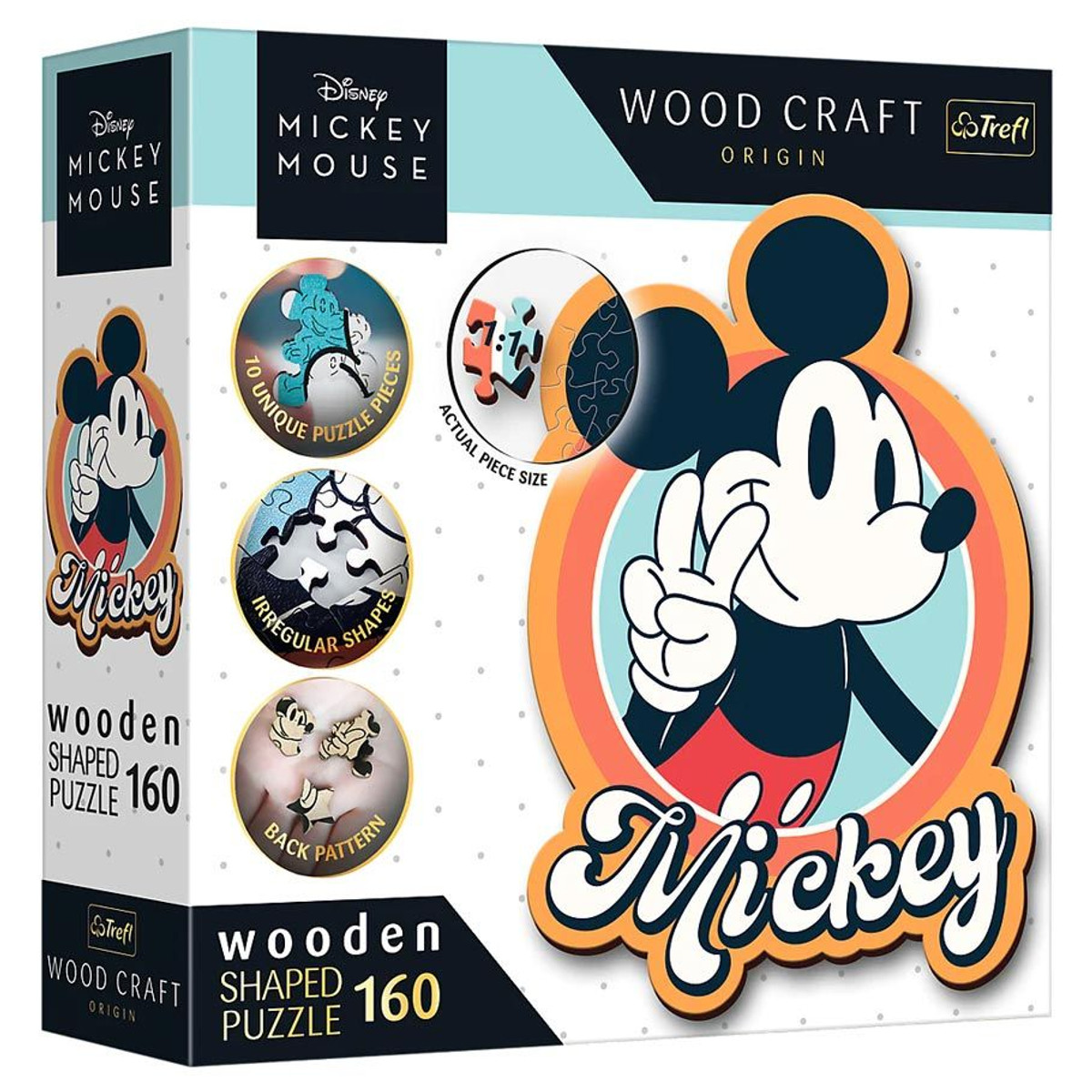 Trefl Wood Craft - Disney's Mickey Mouse Wooden Puzzle (160 Piece)