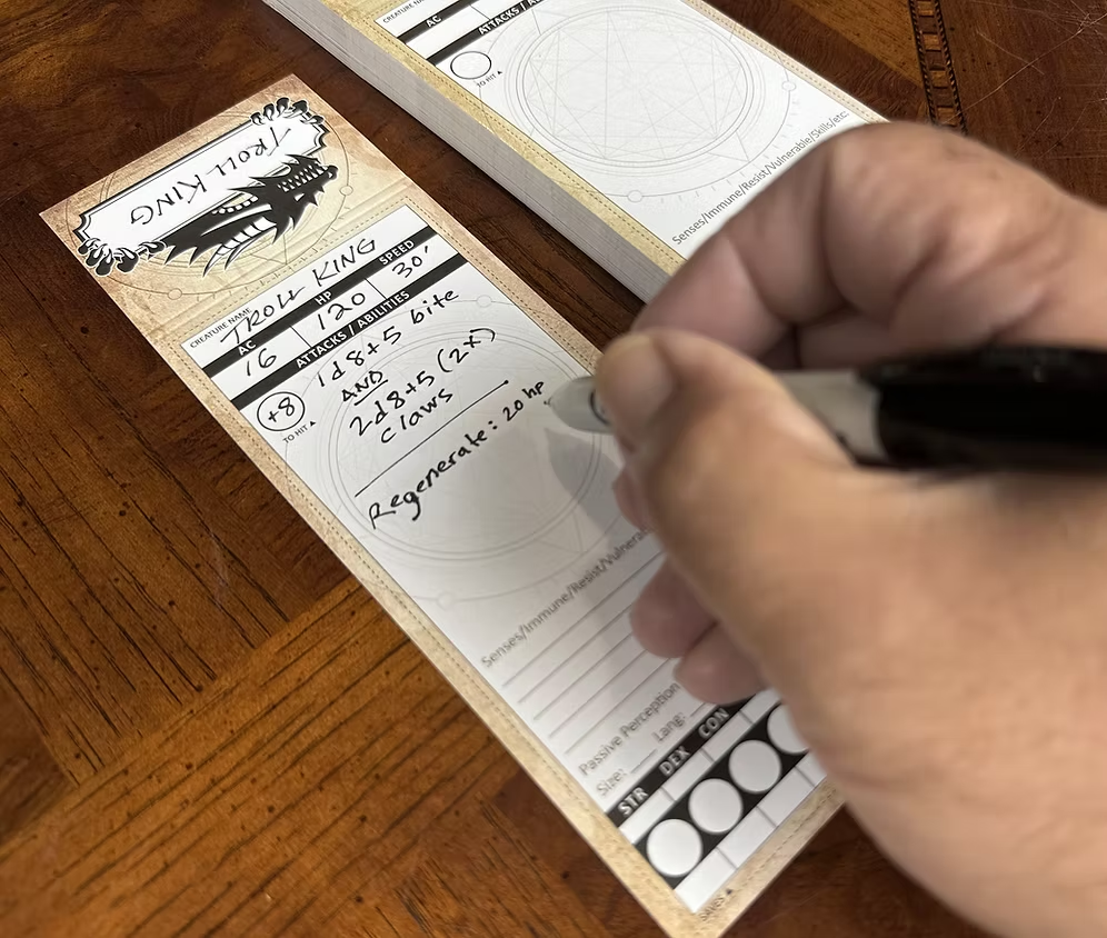 Stat Trackers - Blank Monster Trackers DnD 5e / 2024