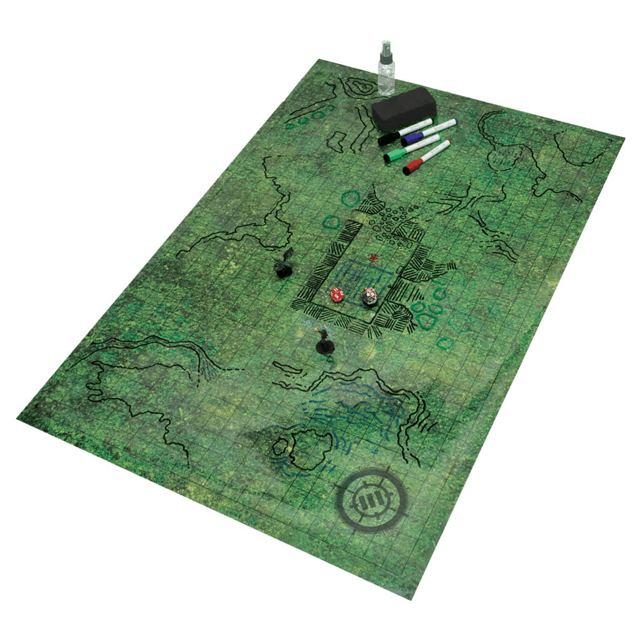 Enhance - Grid Mat: Grass - The Feisty Goblin Gamehouse -