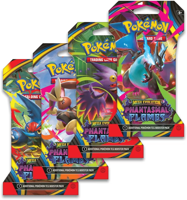 Pokémon TCG: ME2 - Phantasmal Flames: Sleeved Booster