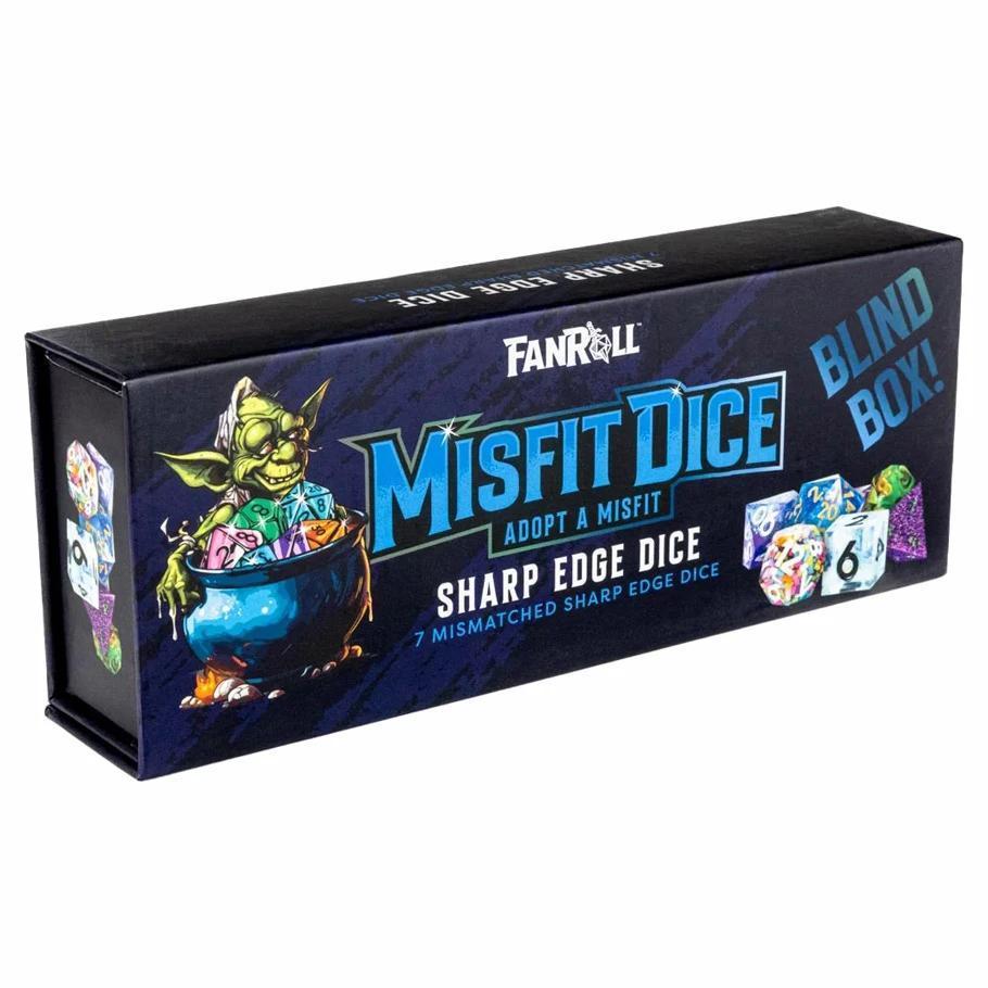 Fanroll - Mystery Misfit: Sharp Edge Resin Polyhedral Dice Set - The Feisty Goblin Gamehouse -